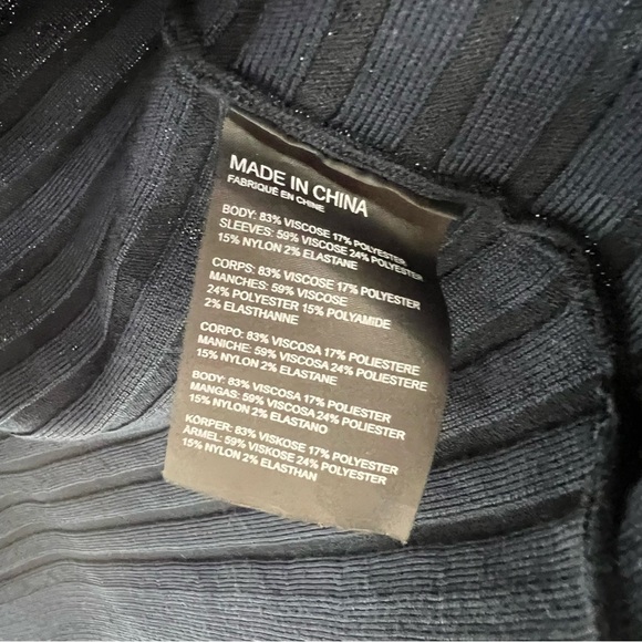 Club Monaco Ribbed Sweater Dress Size S Quiet Luxury Old Money Office Career - Picture 5 of 6